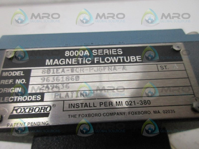 FOXBORO 801EA-WCR-PJGFNA-A MAGNETIC FLOWTUBE *NEW IN BOX*