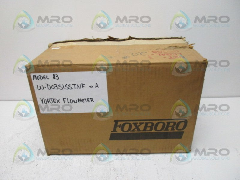 FOXBORO 83W-D03S1SSTNF VORTEX FLOWMETER *NEW IN BOX*