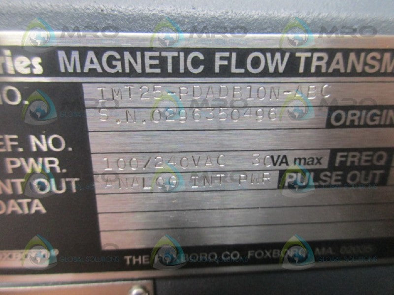 FOXBORO IMT25-PDADB10N-ABC MAGNETIC FLOWTUBE *NEW IN BOX*
