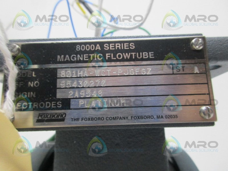 FOXBORO 801HA-WCT-PJGFGZ MAGNETIC FLOWTUBE *NEW IN BOX*