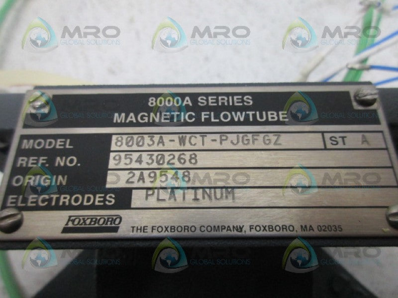 FOXBORO 8003A-WCT-PJGFGZ MAGNETIC FLOWTUBE *NEW IN BOX*