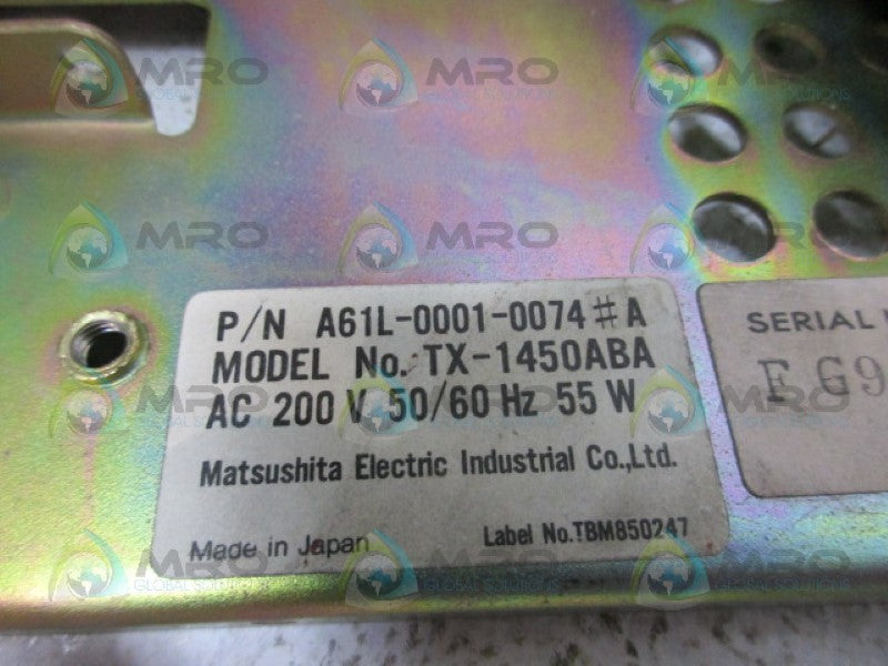 MATSUSHITA ELECTRIC A61L-0001-0074 MONITOR (AS PICTURED) *NEW NO BOX*