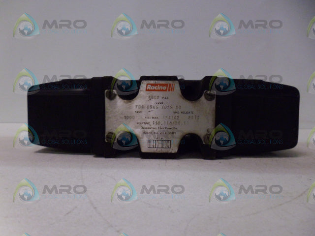 RACINE FD4-DSKS-702S-50 SOLENOID VALVE *USED*