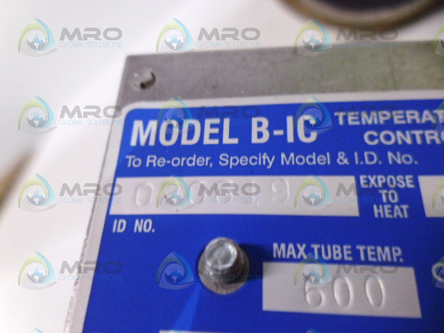 BURLING B-1C TEMPERATURE CONTROL 600 MAX TEMP *NEW NO BOX*