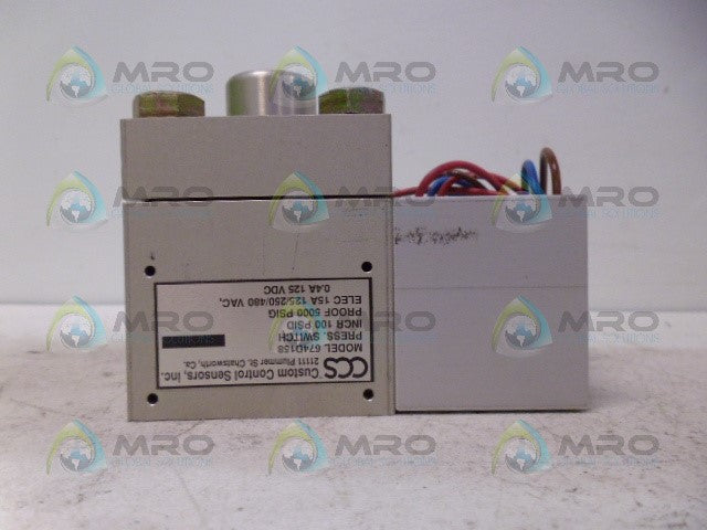 CCS 674D158 PRESSURE SWITCH *NEW IN BOX*