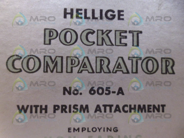 HELLIGE 605-A POCKET COMPARATOR *NEW IN BOX*