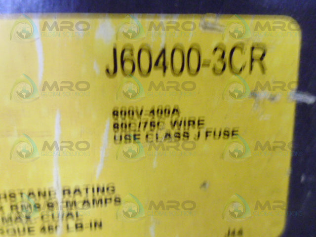 BUSS J6000-3CR FUSE BLOCK *NEW NO BOX*