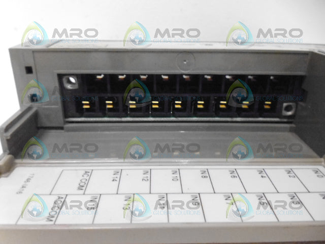 ALLEN BRADLEY SLC 500 1746-IA16 SER. C INPUT MODULE (MISSING TERMINAL) *USED*