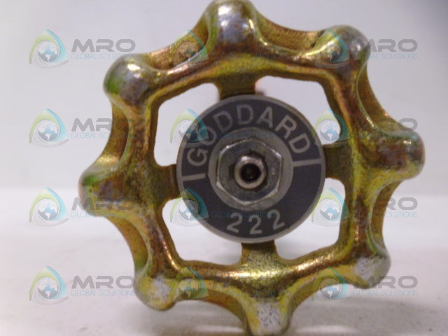 GODDARD 222 CRYOGENIC? GLOBE VALVE *NEW NO BOX*
