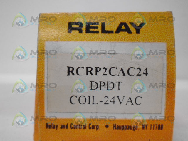 RC RCRP-2CAC RELAY 24 VAC *NEW IN BOX*