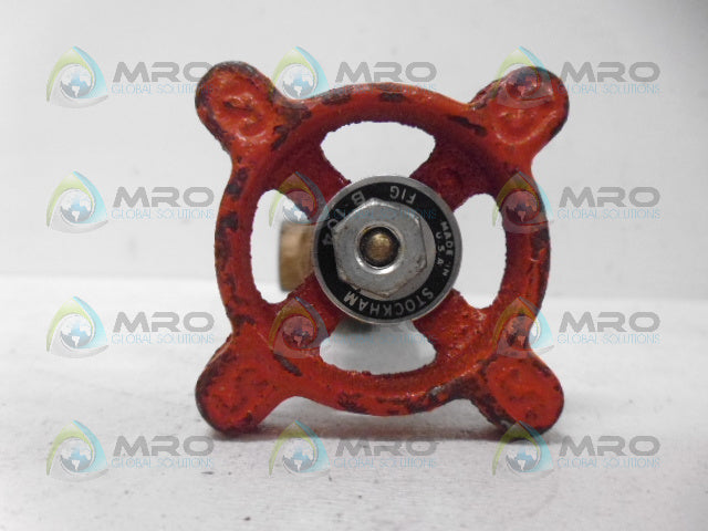 STOCKHAM B-104 GATE VALVE 1/2" *NEW NO BOX*