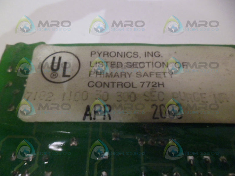 PYRONICS 7182-1100-30 TIMER MODULE *USED*