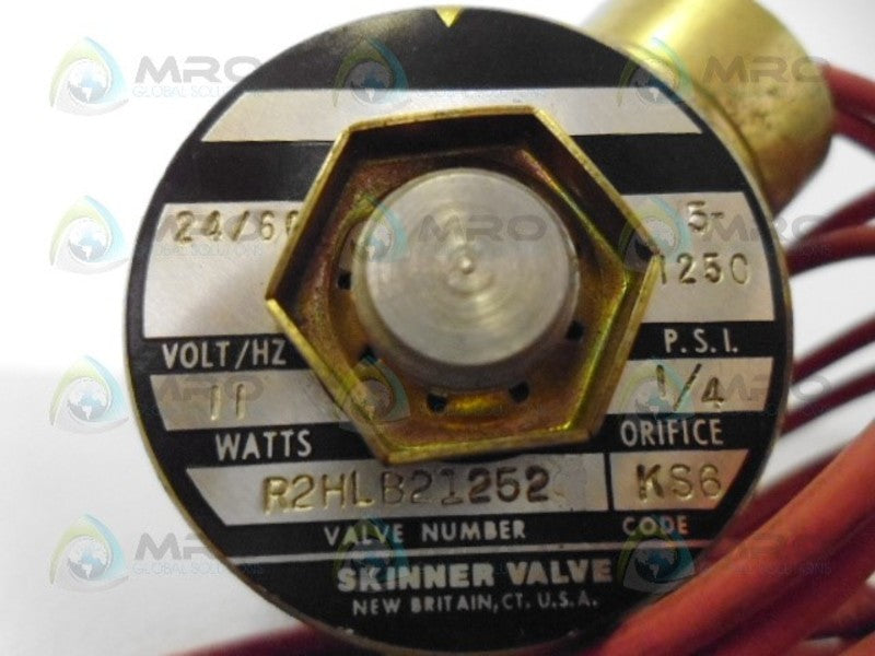 SKINNER R2HLB21252 SOLENOID VALVE (AS PICTURED)*NEW NO BOX*