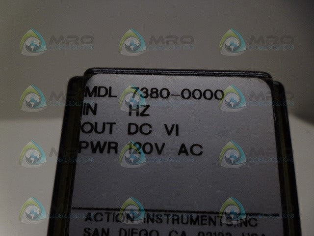 ACTION INSTRUMENTS MDL7380-0000 SISGNAL CONDITIONER *NEW IN BOX*