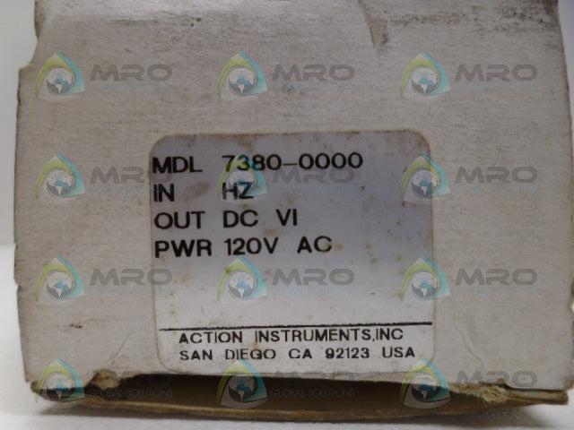 ACTION INSTRUMENTS MDL7380-0000 SISGNAL CONDITIONER *NEW IN BOX*
