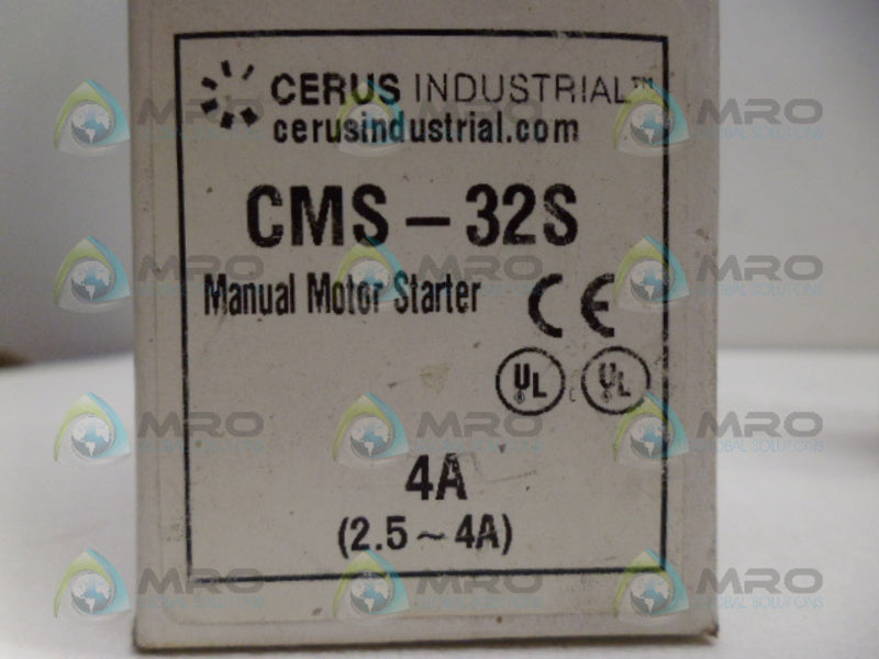 CERUS CMS-32S MANUAL MOTOR STARTER *NEW IN BOX*