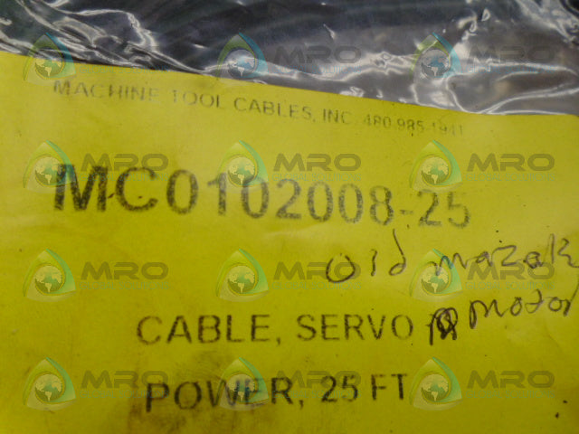MACHIENE TOOL MC0102008-25 CABLE *NEW IN FACTORY BAG*