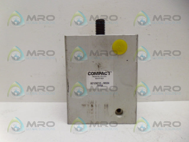COMPACT B212X212-MS34 PNEUMATIC CYLINDER BLOCK (AS PICTURED) *NEW NO BOX*