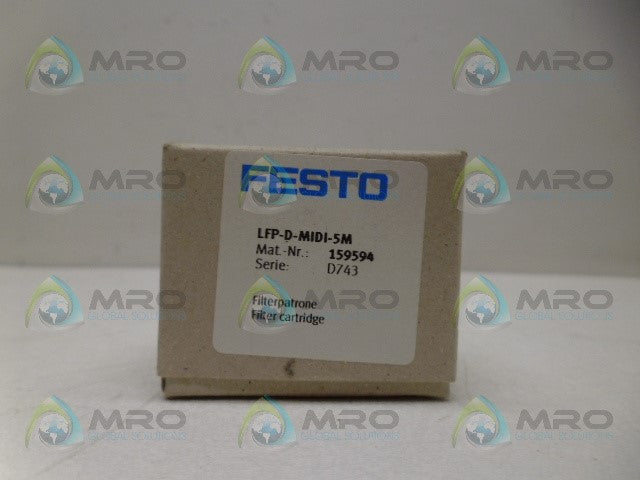 FESTO LFP-D-MIDI-5M FILTER CARTRIDGE *NEW IN BOX*