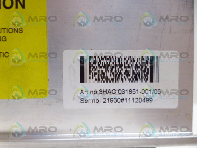 ABB 3HAC031851-001/05 SERIAL MEASUREMENT BOARD *NEW NO BOX*