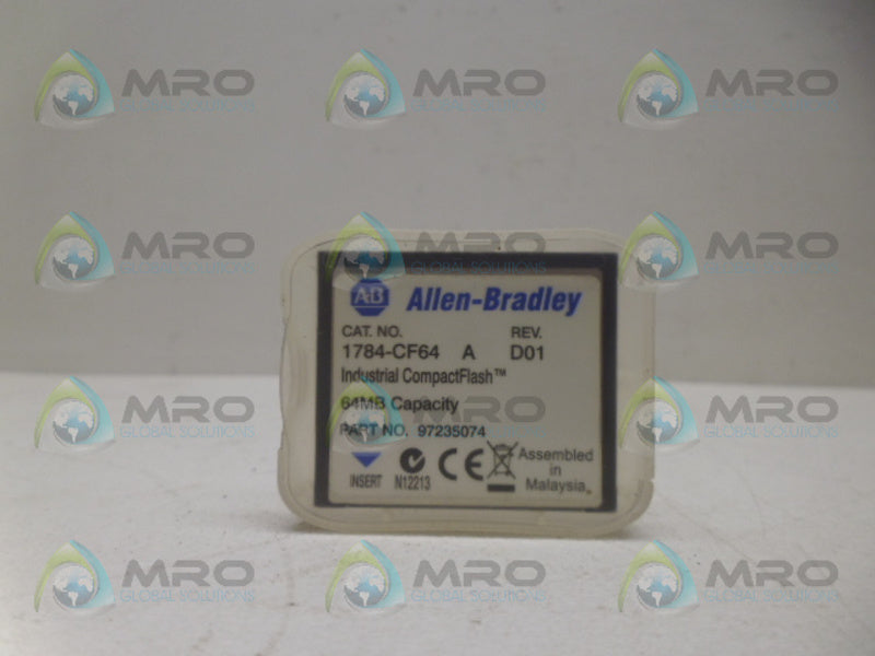ALLEN BRADLEY 1784-CF64 SER. A FLASH CARD * NEW IN ORIGINAL PACKAGE *