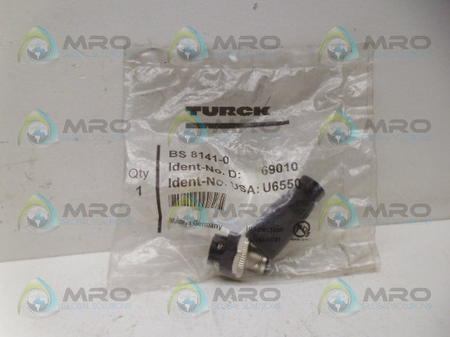 TURCK BS 8141-0 CONNECTOR *NEW IN FACTORY BAG*
