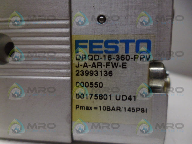 FESTO DRQD-16-360-PPV-J-A-AR-FW-E PNEUMATIC ACTUATOR *NEW NO BOX*