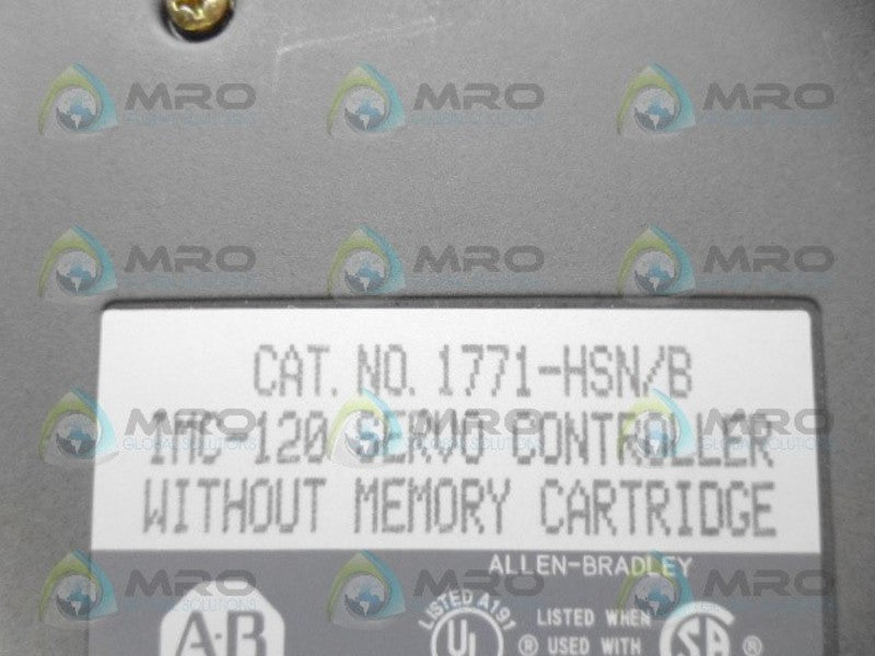 ALLEN BRADLEY 1771-HSN SER. B F/W 3.03/2.20 SERVO CONTROLLER *USED*