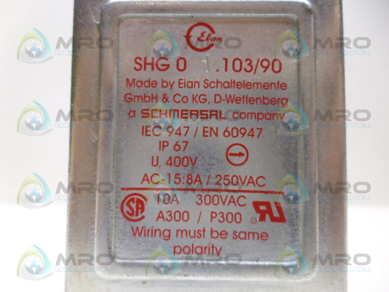 ELAN SHG0 1.103/90 SAFETY SWITCH *NEW NO BOX*