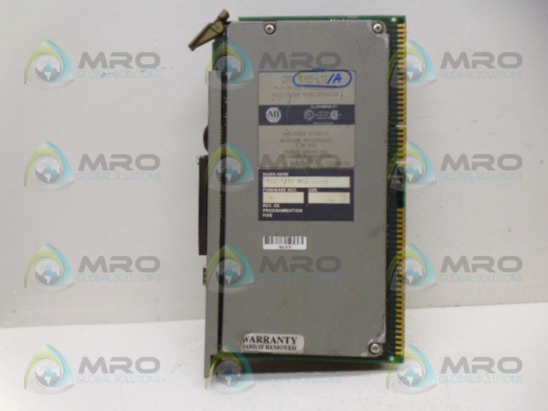 ALLEN BRADLEY 1785-LT2 SER. A F/W F PROCESSOR MODULE (NO KEY) *USED*