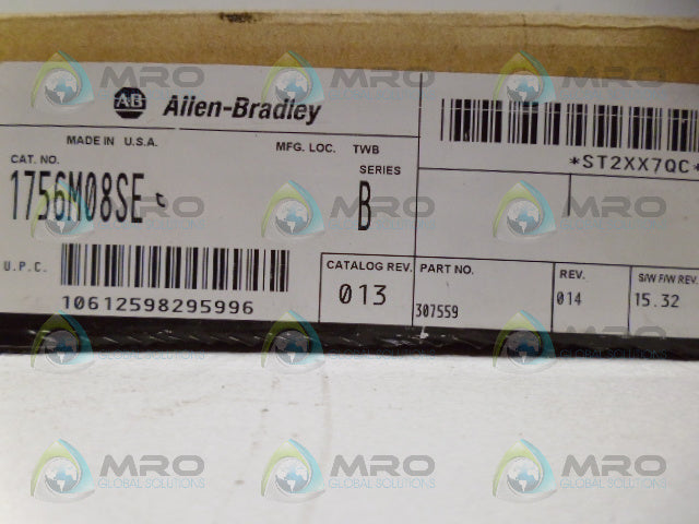 ALLEN BRADLEY CONTROLLOGIX 1756-M08SE SER. B F/W 15.32 INTERFACE *NEW IN BOX*