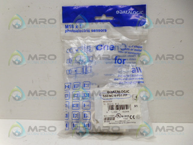 DATALOGIC S50-ML-5-F01-PP PHOTOELECTRIC SENSOR *NEW IN FACTORY BAG*