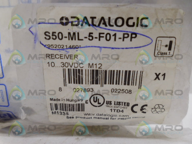 DATALOGIC S50-ML-5-F01-PP PHOTOELECTRIC SENSOR *NEW IN FACTORY BAG*