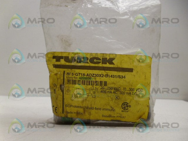 TURCK BI5-GT18-ADZ30X2-B1431/S34 PROXIMITY SENSOR *NEW IN FACTORY BAG*