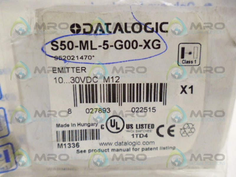 DATALOGIC S50-ML-5-G00-XG EMITTER *NEW IN FACTORY BAG*
