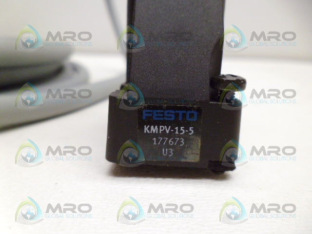 FESTO 177673 PLUG SOCKET W/ CABLE *USED*
