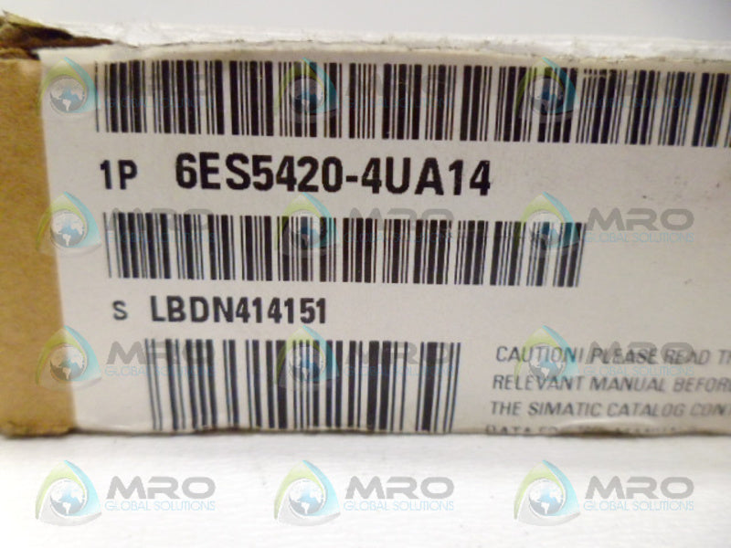 SIEMENS SIMATIC 6ES5420-4UA14 INPUT MODULE NSMP