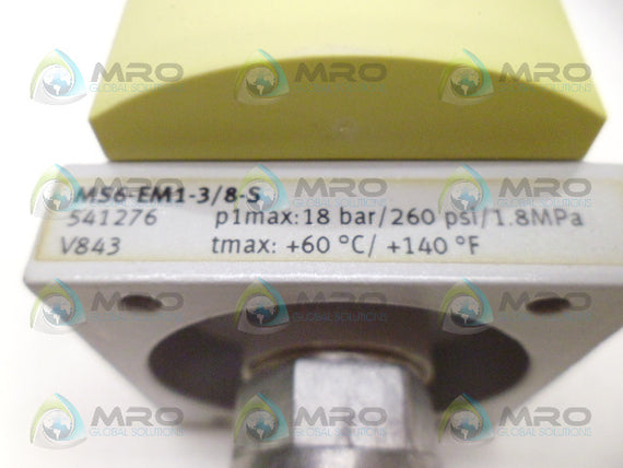 FESTO MS6-EM1-3/8-S 541276 POWER VALVE *NEW IN BOX*