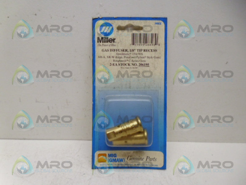 MILLER 206195 GAS DIFFUSERS (PK OF 2) *NEW NO BOX*