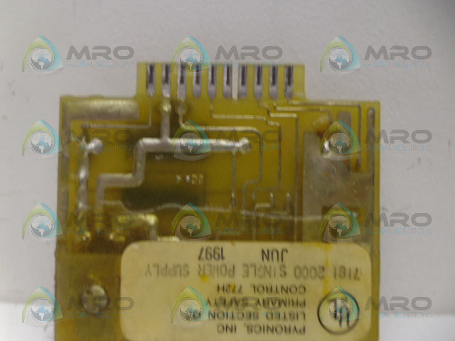 PYRONICS 7181-2000 SINGLE POWER SUPPLY *USED*