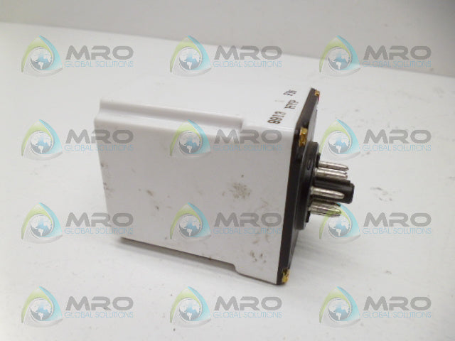 DAYTON 6A854 TIME DELAY RELAY 120VAC (.05SEC.-999MIN.) *USED*