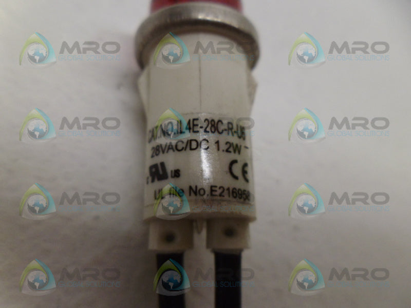 INDUSTRIAL MRO IL4E-28C-R-U6 INDICATOR LIGHT *NEW NO BOX*