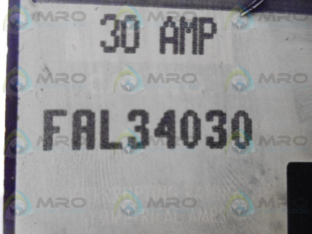 SQUARE D FAL34030 30AMP CIRCUIT BREAKER *USED*