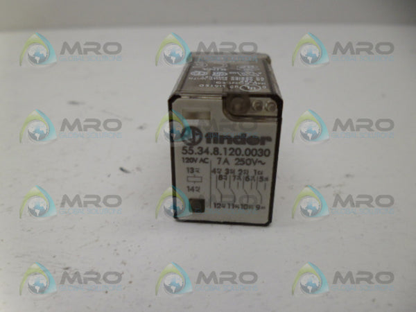 FINDER 55.34.8.120.0030 RELAY 7A 250V NSNP
