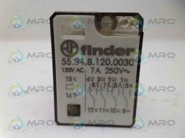 FINDER 55.34.8.120.0030 RELAY 7A 250V NSNP