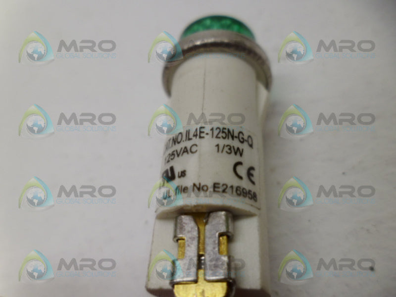 INDUSTRIAL MRO ILE4-125N-G-Q INDICATOR LIGHT (GREEN) *USED*