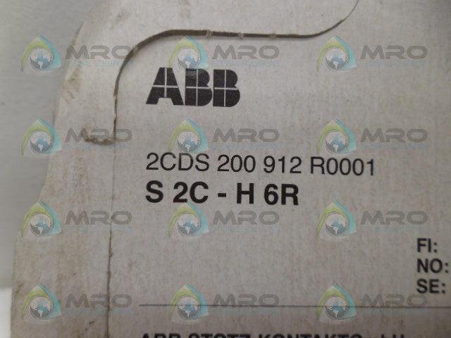 ABB S2C-H6R AUXILIARY CONTACT *NEW IN ORIGINAL PACKAGE*