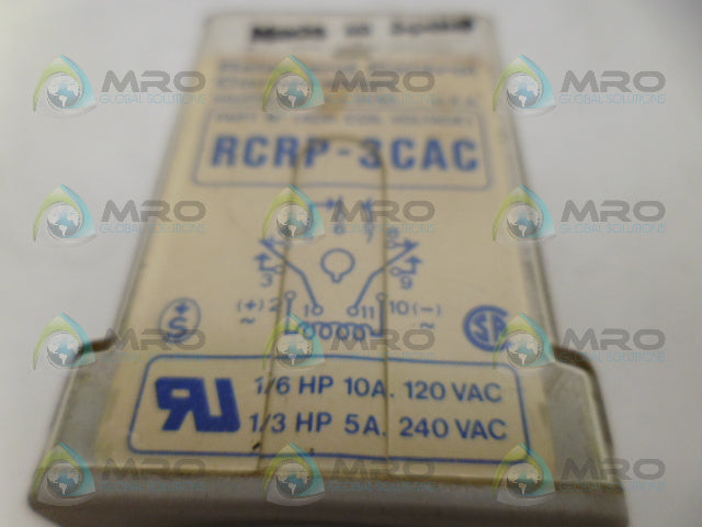RELAY & CONTROL RCRP3CAC120 RELAY 120VAC *NEW IN BOX*