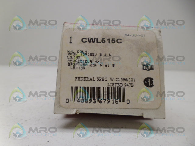 COOPER CWL515C CONNECTOR *NEW IN BOX*