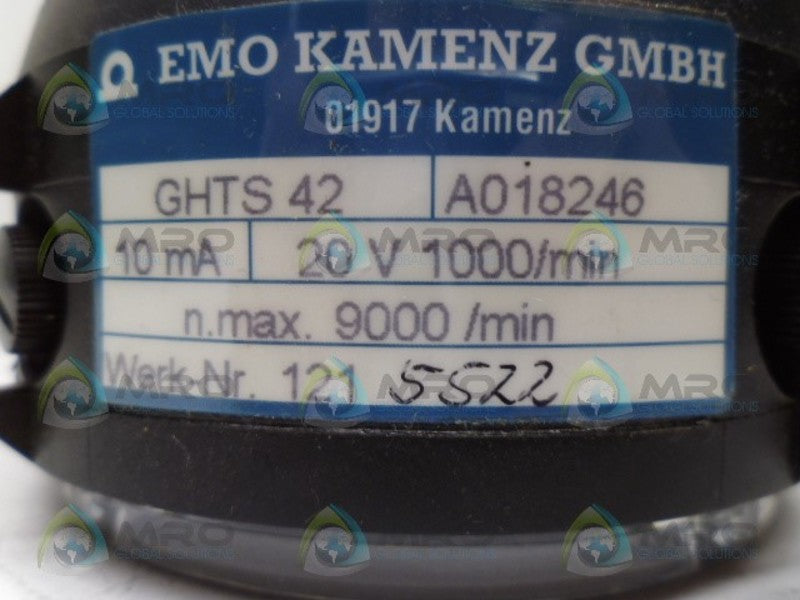 EMO KAMENZ GHTS 42 TACHOMETER GENERATOR (AS PICTURED) *NEW NO BOX*